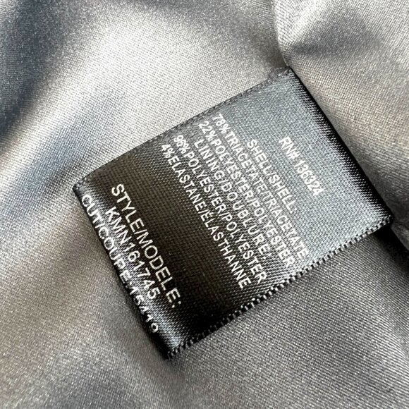 Halston Heritage High Neck Gown Open Back Gown in Gunmetal Gray Size 2 - Picture 13 of 15